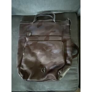 Cole Haan Ambition Backpack Convertible Crossbody Camo Neoprene Bag RARE